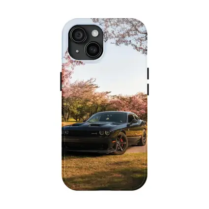 Dodge Challenger SRT Black Cherry Blossom Park