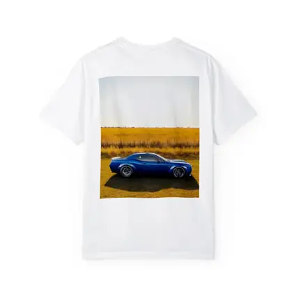Dodge Challenger Blue Muscle Car Open Field