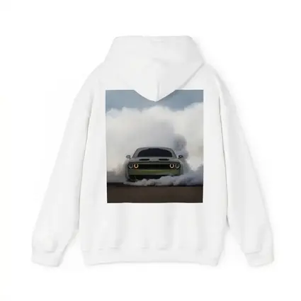 Dodge Challenger Burnout Smoke Green Muscle