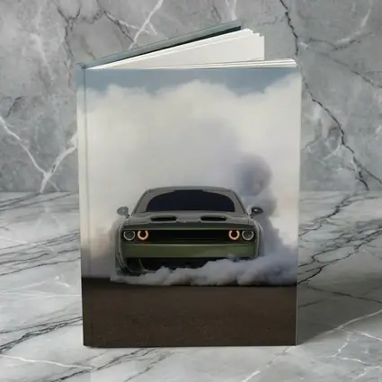 Dodge Challenger Burnout Smoke Green Muscle