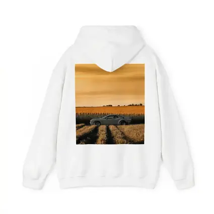 Dodge Challenger Parked in Golden Wheat Field