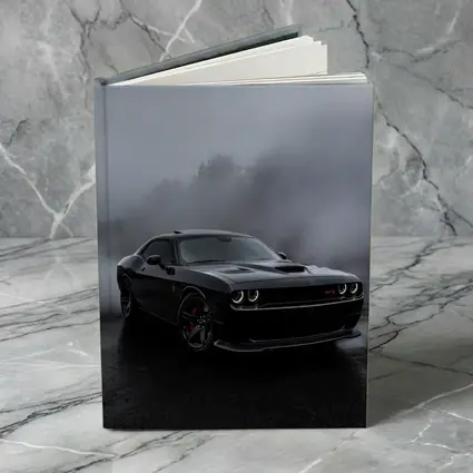 Dodge Challenger SRT Black Foggy Rainy Day