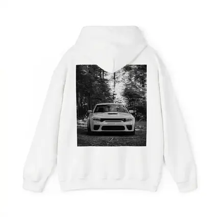Dodge Charger Front View Forest Black White