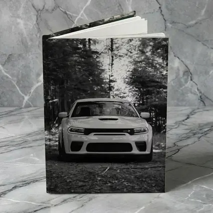 Dodge Charger Front View Forest Black White