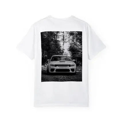 Dodge Charger Front View Forest Black White