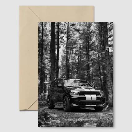Dodge Durango Black White Forest Trail