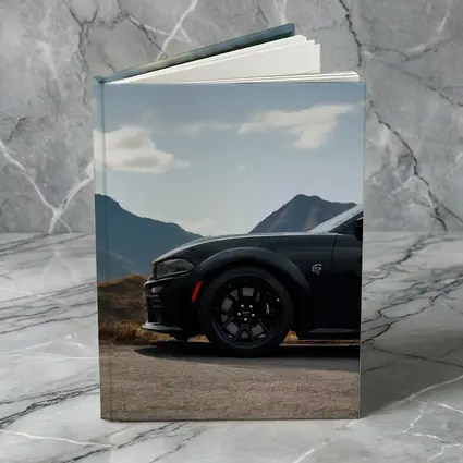 Dodge Charger Black Muscle Car Mountain Road