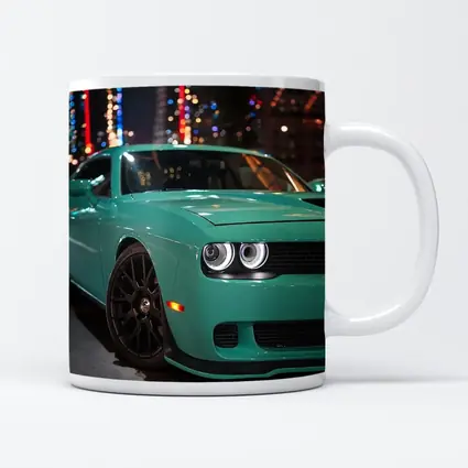 Dodge Challenger Teal Green Night City