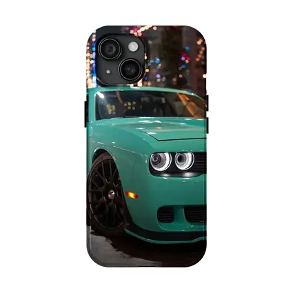 Dodge Challenger Teal Green Night City
