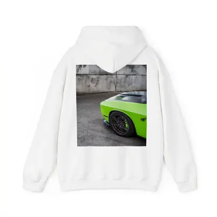 Dodge Challenger Green Muscle Car Concrete Wall