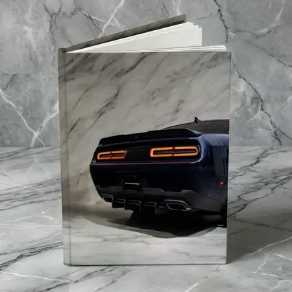 Dodge Challenger Rear View Marble Background