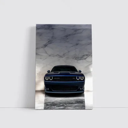 Dodge Challenger Deep Blue Marble Background
