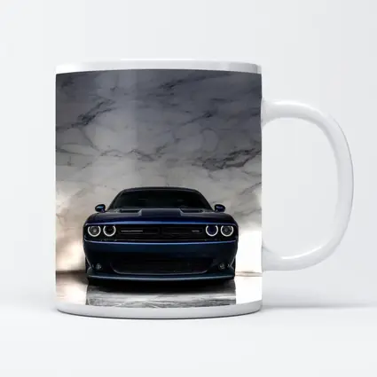 Dodge Challenger Deep Blue Marble Background