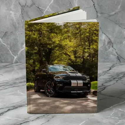 Dodge Durango Black SUV Forest Setting