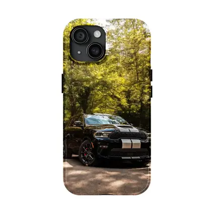 Dodge Durango Black SUV Forest Setting