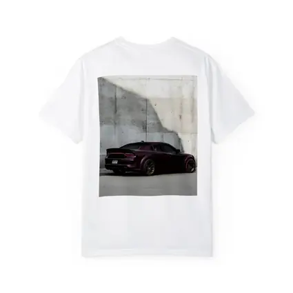 Dodge Charger Dark Purple Concrete Wall