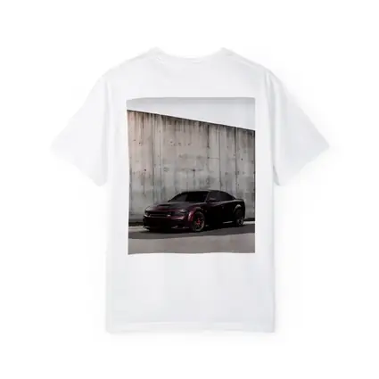 Dodge Charger Purple Stance Concrete Wall