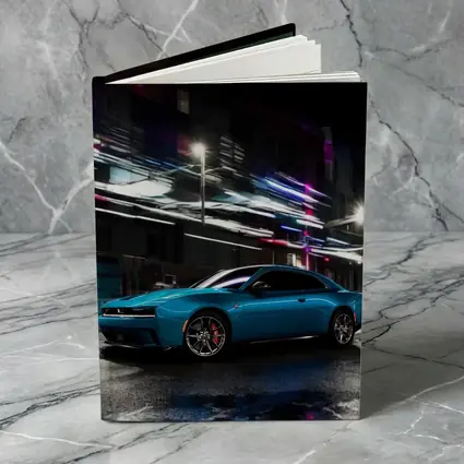 Dodge Charger Blue Neon City Night