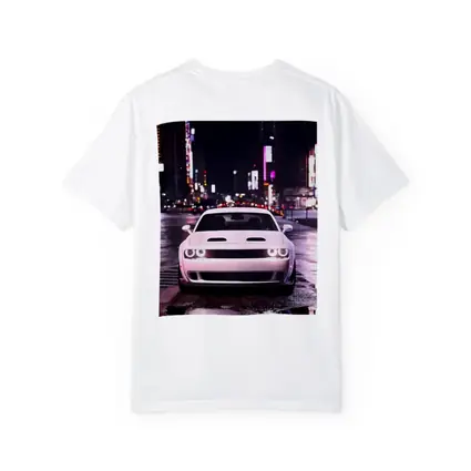 Dodge Challenger Front View City Night