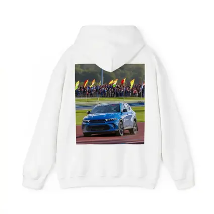 Dodge Hornet Blue SUV On Racing Track