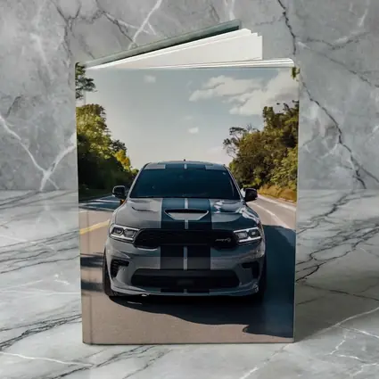 Dodge Durango SRT Gray Racing Stripes Road