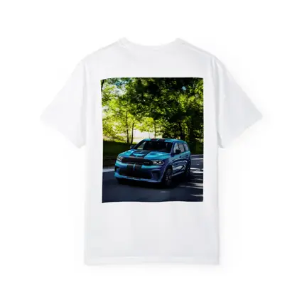 Dodge Durango Blue Racing Stripes On Road