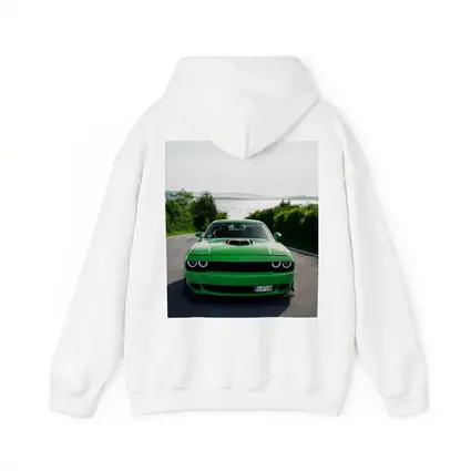 Dodge Challenger Green Front View River Road