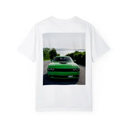 Dodge Challenger Green Front View River Road