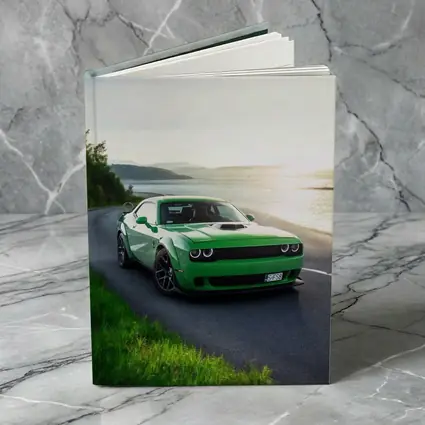 Dodge Challenger Green Muscle Car Coastal Road