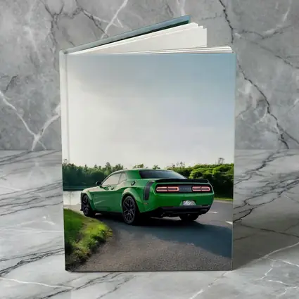 Dodge Challenger Green Muscle Car Road River