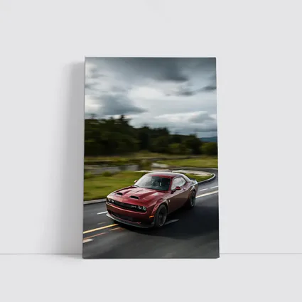 Dodge Challenger SRT on Winding Road
