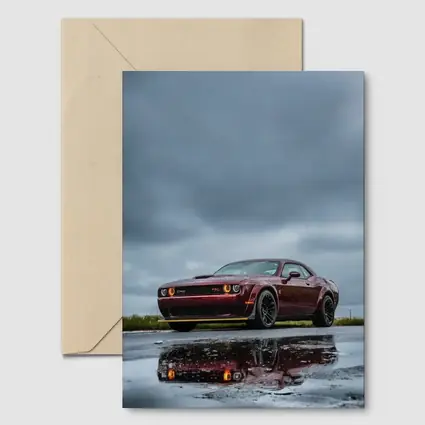 Dodge Challenger Hellcat Wet Road Storm