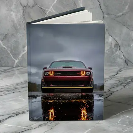 Dodge Challenger Front View Rainy Dark Sky