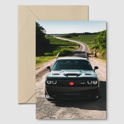 Dodge Challenger SRT on Rural Country Road
