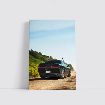 Dodge Challenger SRT On Dusty Country Road