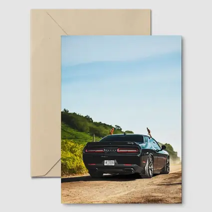 Dodge Challenger SRT On Dusty Country Road