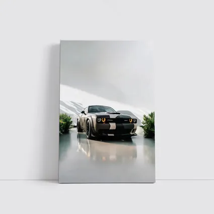 Dodge Challenger SRT Parked Clean White Studio