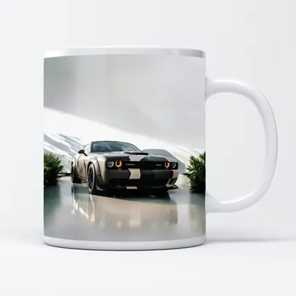 Dodge Challenger SRT Parked Clean White Studio