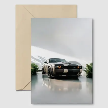 Dodge Challenger SRT Parked Clean White Studio