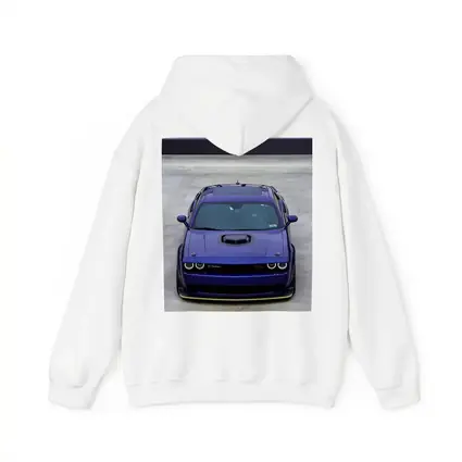 Dodge Challenger Purple Muscle Car Front View