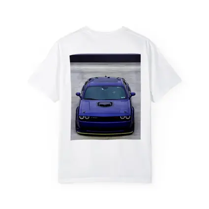 Dodge Challenger Purple Muscle Car Front View