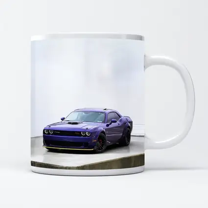 Dodge Challenger Purple Muscle Car Studio