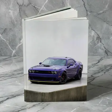 Dodge Challenger Purple Muscle Car Studio
