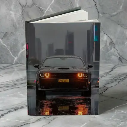Dodge Challenger Rainy City Night Street