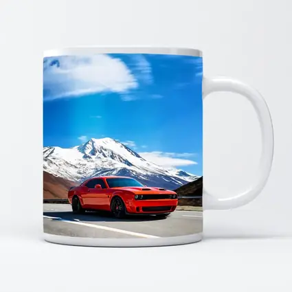 Dodge Challenger Red Mountain Road Drive