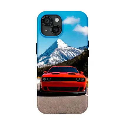 Dodge Challenger Red Mountain Road Drive