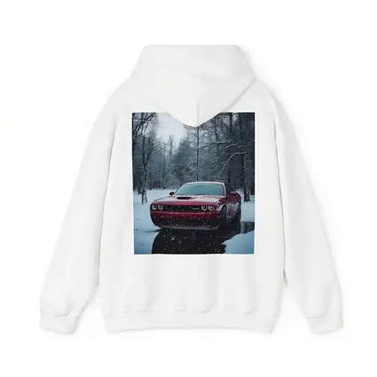 Dodge Challenger SRT Red Snowy Forest