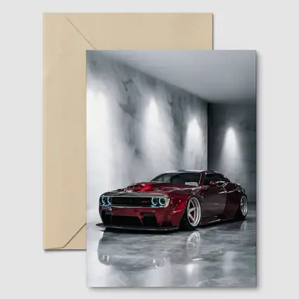 Dodge Challenger SRT Red Custom Marble Studio