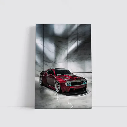 Dodge Challenger Red Custom Car Marble Studio