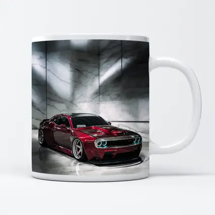 Dodge Challenger Red Custom Car Marble Studio